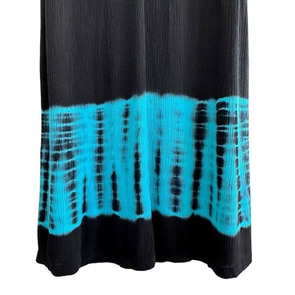 Barbara Lesser Vintage Dress Womens Petite Small Aztec Tie Dye Artsy Beachy - Picture 6 of 12